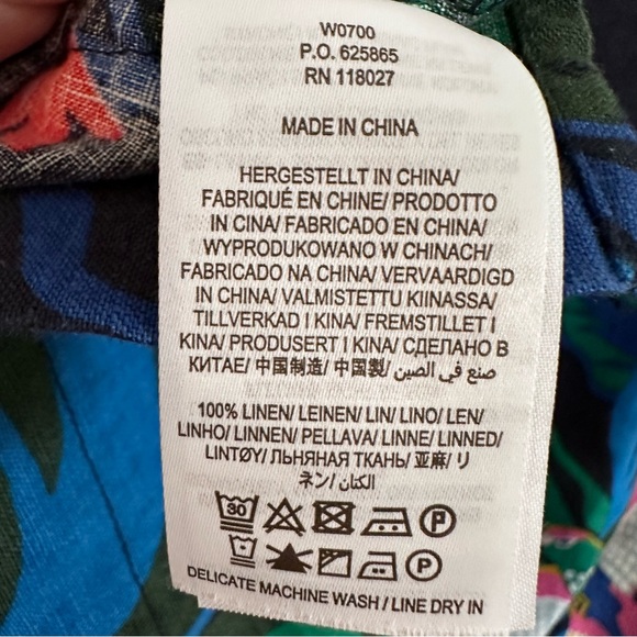 Boden Laurie Linen Top, Exotic Escape - Picture 11 of 11